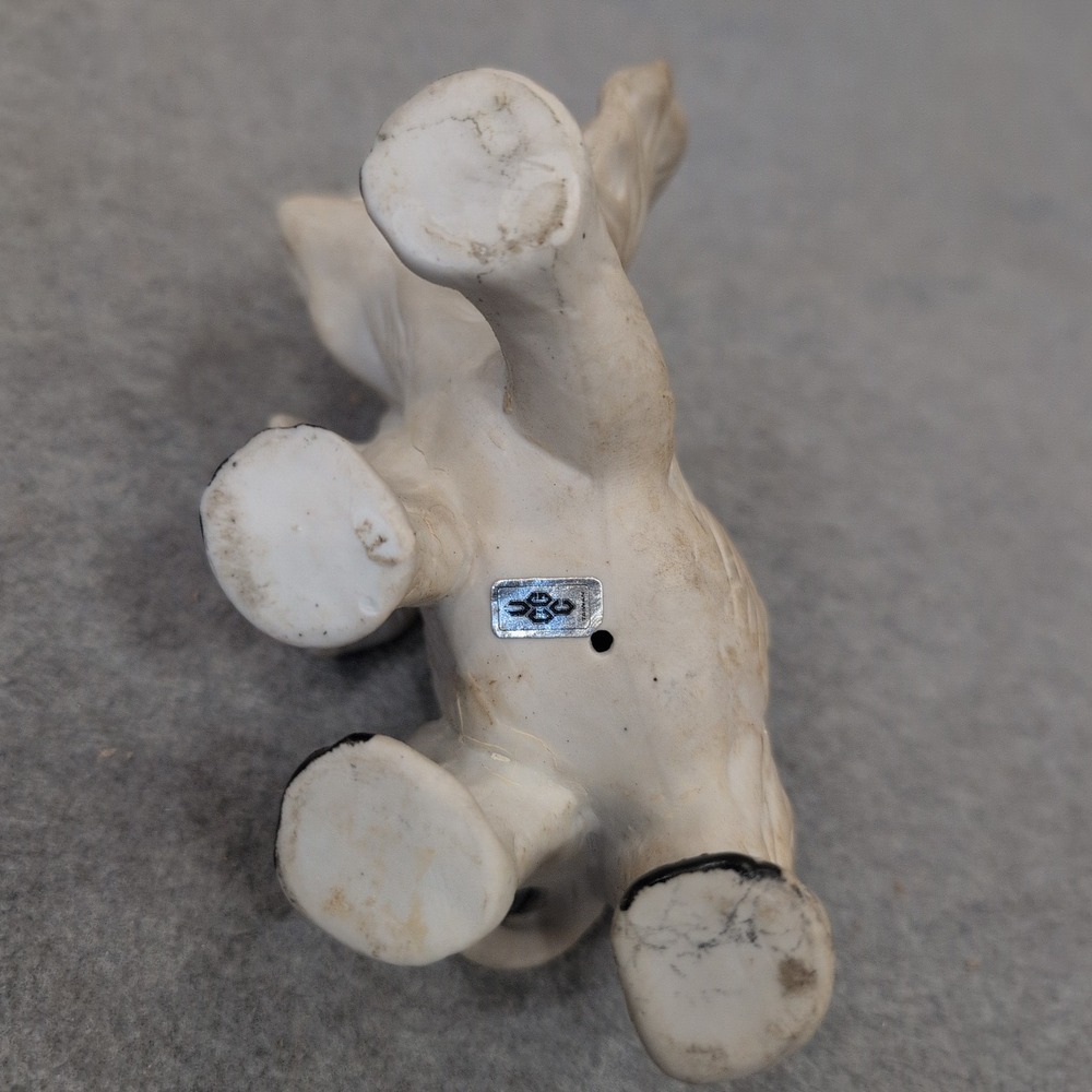 UGC Vintage‎ Ceramic Elephant Figurine White Trunk Up Taiwan Decor VG - Picture 4 of 7